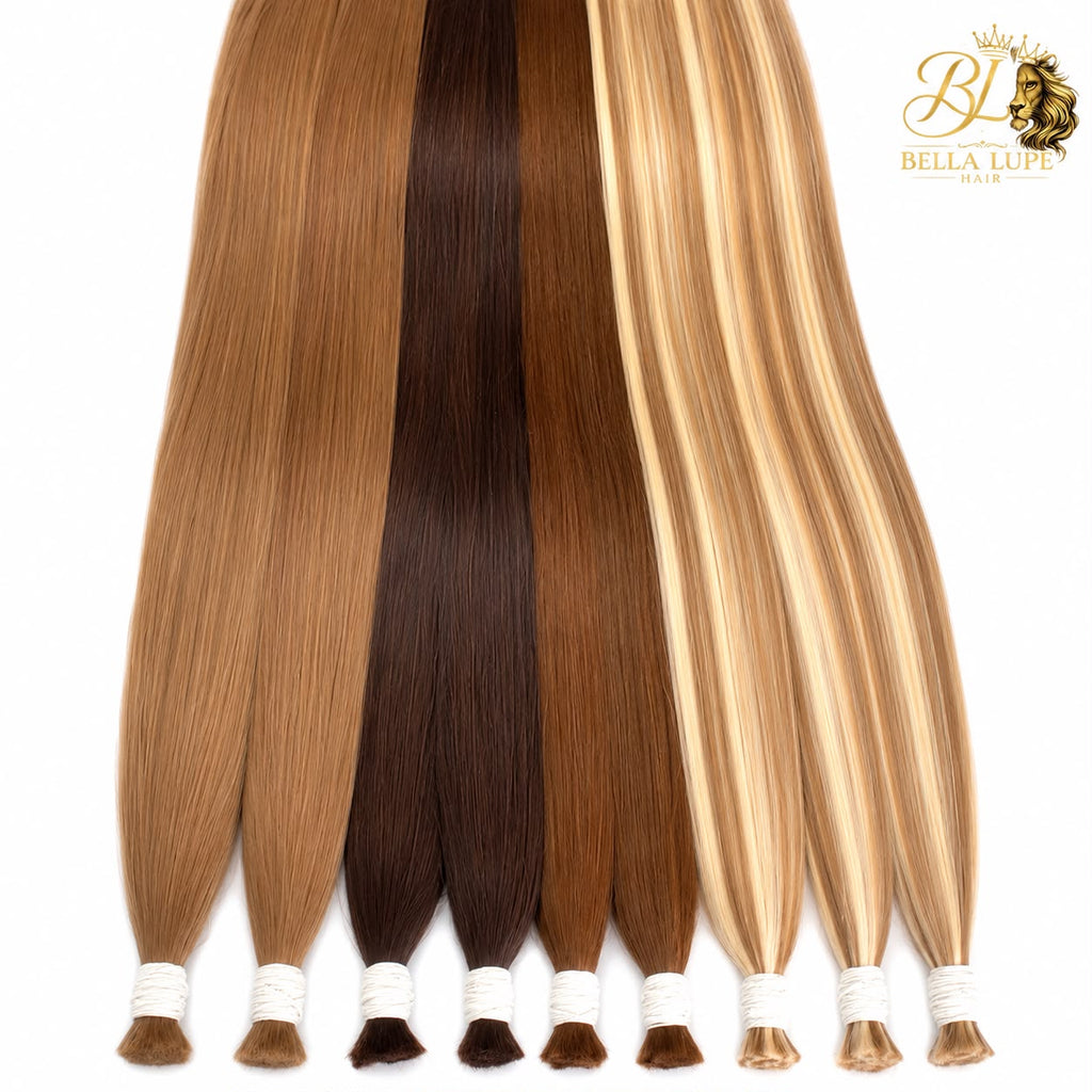 Paquetes de Cabello Humano Liso en Negro, Rubio y Mechas