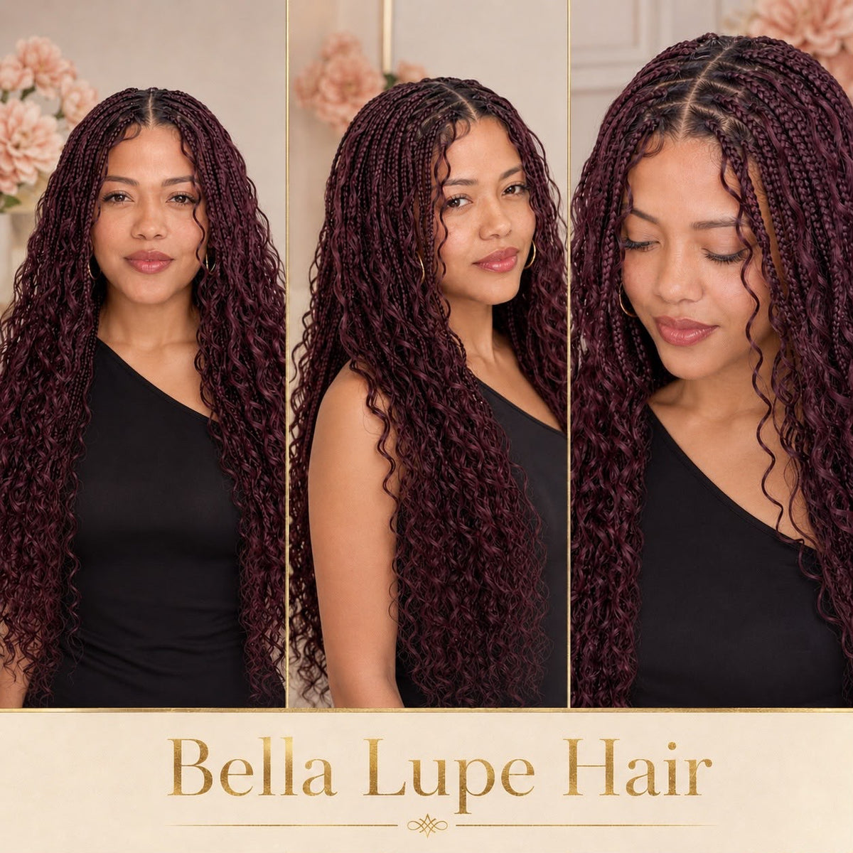 Cabello Humano Ondulado Profundo de 100 g para Trenzas Boho