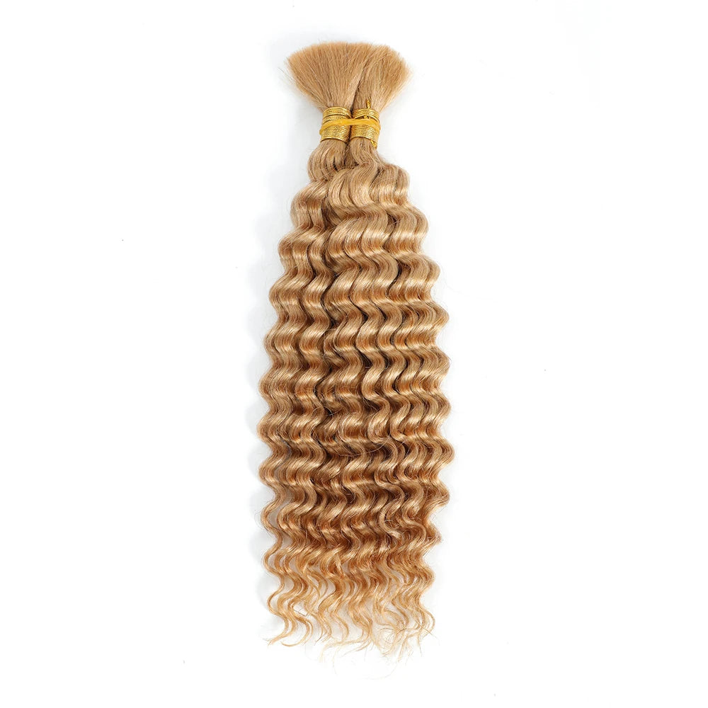 Cabello Humano Ondulado Profundo de 100 g para Trenzas Boho