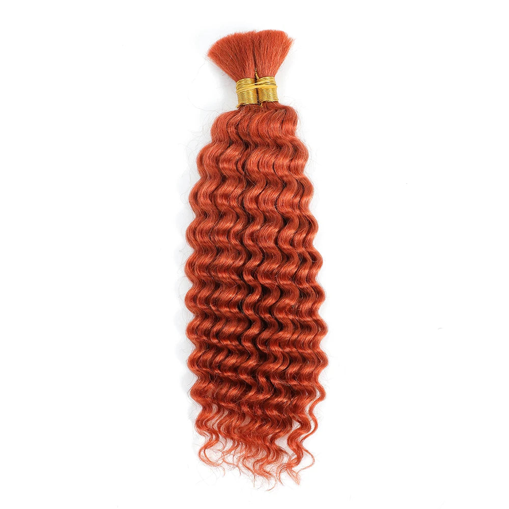 Cabello Humano Ondulado Profundo de 100 g para Trenzas Boho