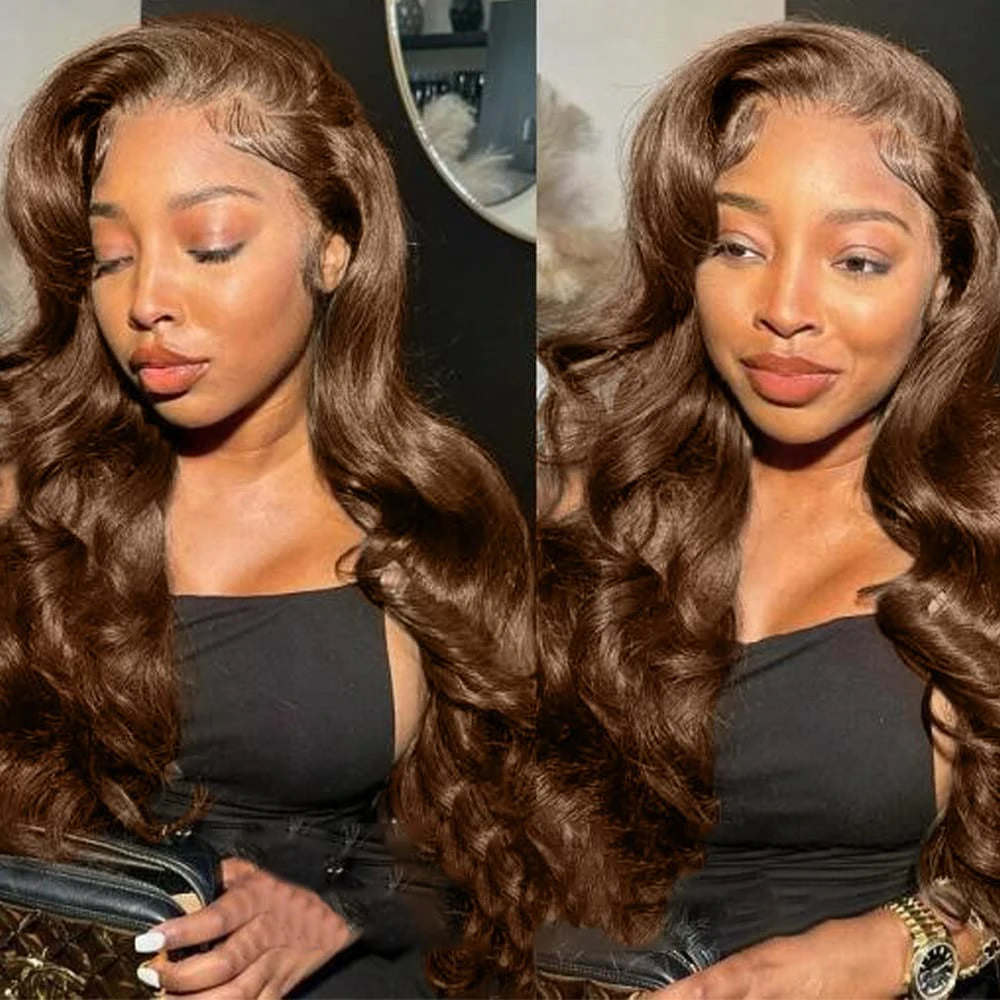 Paquetes de Cabello Humano Remy Castaño Oscuro con Ondas suaves
