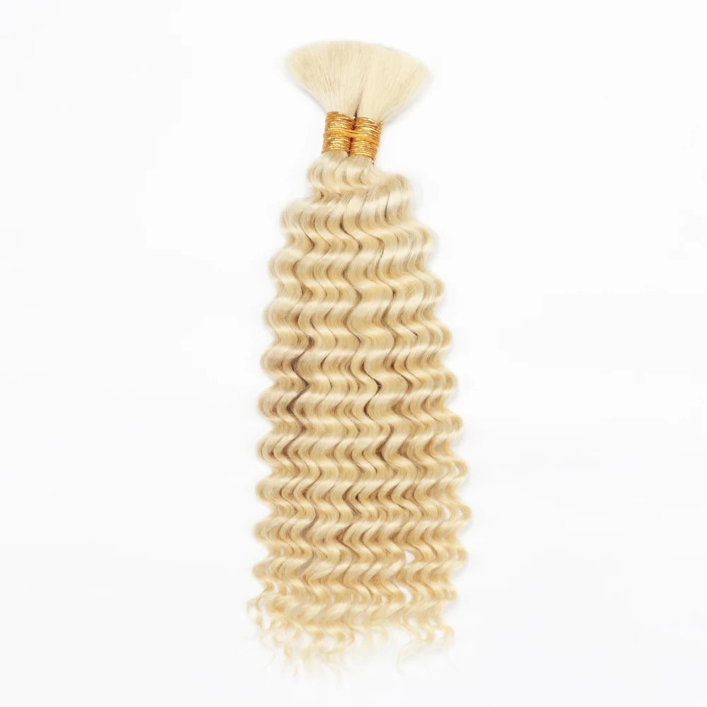 Cabello Humano Ondulado Profundo de 100 g para Trenzas Boho