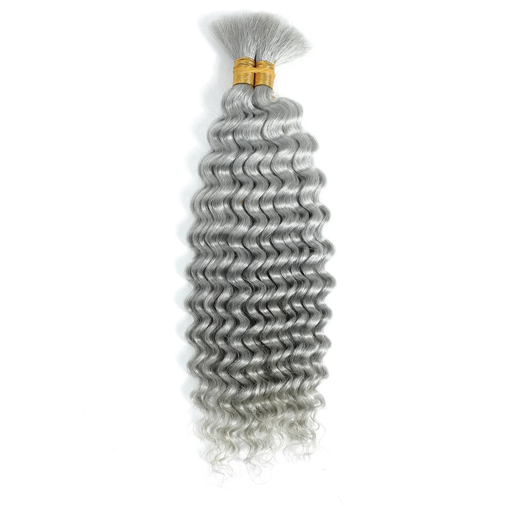 Cabello Humano Ondulado Profundo de 100 g para Trenzas Boho