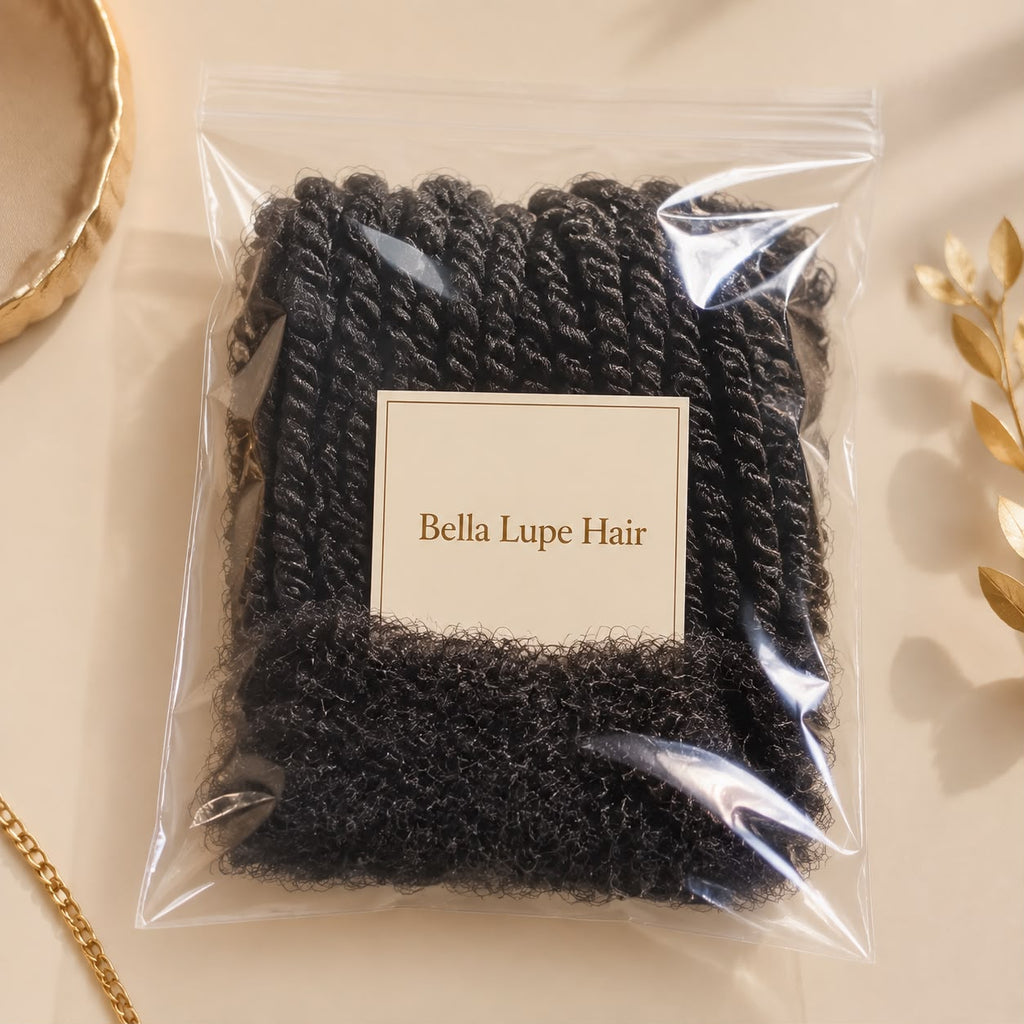 Cabello Humano Afro Kinky para Trenzas de 10 a 18 Pulgadas