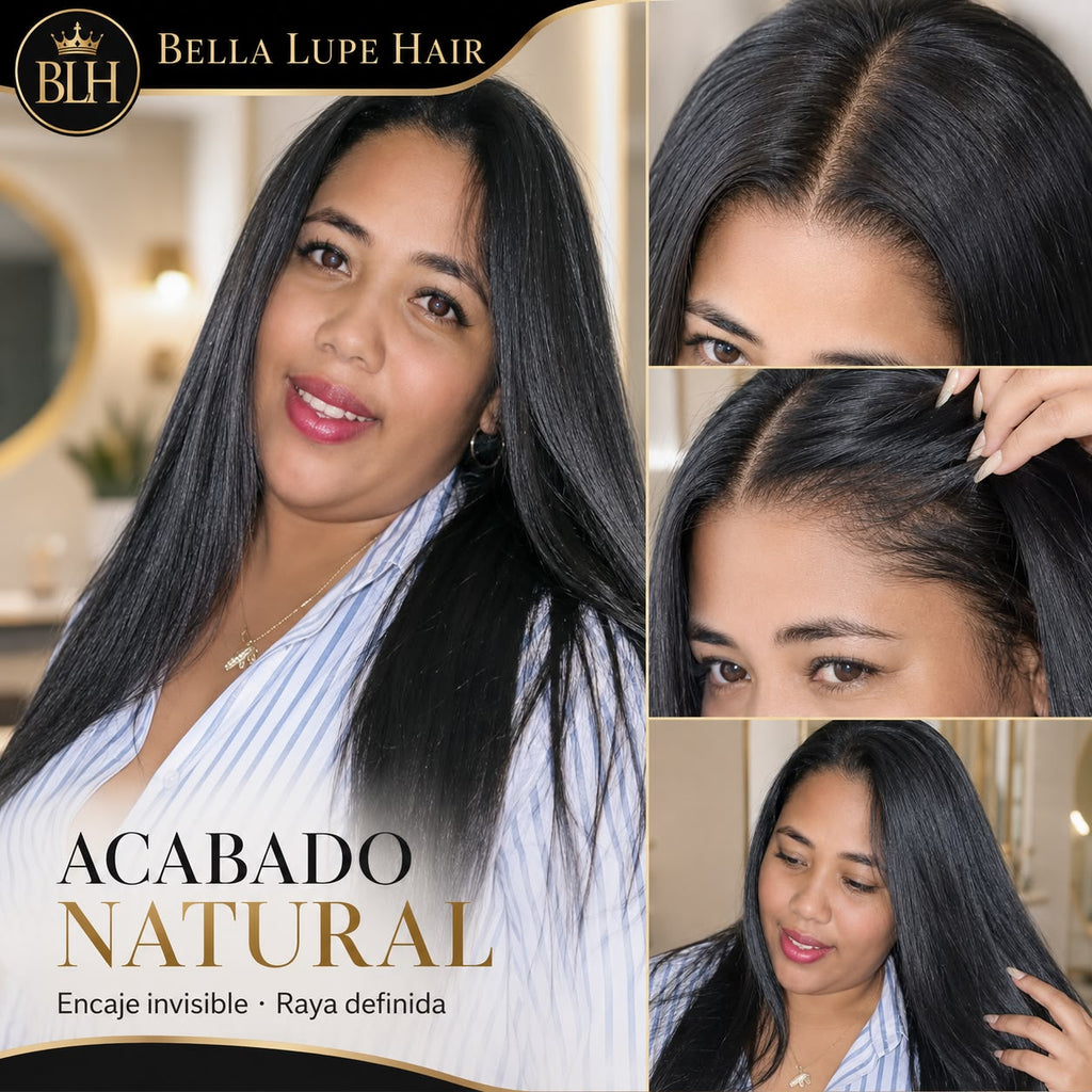 Frontal y Cierre de Encaje con Cabello Humano Liso