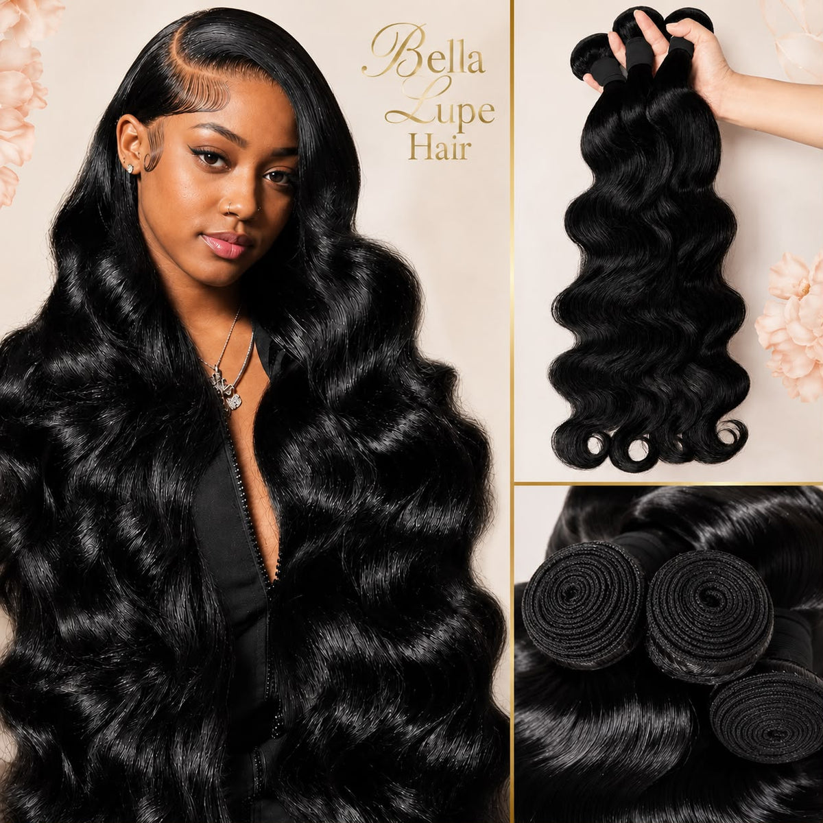 Paquetes de Cabello Humano Body Wave de Hasta 40 Pulgadas